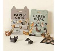 Shein 1 Set Kit de Manualidades de Origami de Animales DIY con Instrucciones - Incluye Papel Plegable Precortado, Puede Hacer Gatos, Perros, Dinosaurios, Co