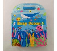 Shein 1 Set Libro de cuentos interactivo de fieltro: Libro tranquilo y ocupado para niños - Juguete de actividad sensorial - Aprendizaje de animales de gran