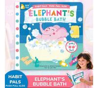 Shein 1 Set Libro interactivo de juego de escalera deslizante para niños, Libro interactivo de baño de burbujas de elefante para cultivar buenos hábitos de