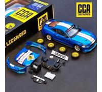 Shein 1 Set Mustang GT 2018 rojo/amarillo/azul escala 1:42 Modelo de coche de juguete de aleación fundida a presión personalizable, regalo coleccionable de