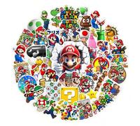 Shein 1 set Paquete de pegatinas de anime y dibujos animados de súper juegos, pegatinas impermeables de personajes de juegos lindos, pegatinas DIY elegantes