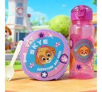 Shein 1 Set Paw Patrol Bento Box Set, incluye botella de agua a juego y taza portátil - Patrón adorable, caja de almuerzo a prueba de fugas y golpes, juego