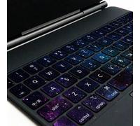 Shein 1 set Pegatina de teclado con patrón de galaxia compatible con iPad