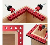 Shein 1 set Regla de ángulo recto de precisión, disponible en múltiples tamaños, hecha de aleación de aluminio, bloque de posicionamiento de 90 grados, apta