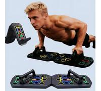 Shein 1 Set Tabla de Flexiones Multifuncional | Equipo de Fitness Portátil para el Hogar | Codificado por Color para Ejercicios de Pecho, Hombros, Tríceps y