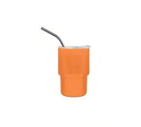 Shein 1 unid/6 piezas de 3 oz mini vaso de chupito con pajita y tapa, juego de 6 colores mezclados de acero inoxidable en blanco sublimación mini vasos de c