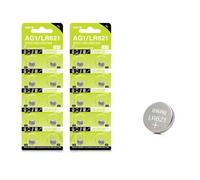 Shein 10-100 piezas Pilas de botón alcalinas AG1 LR621 364 V364 164 531 SR621 SR621SW SR60 CX60 de 1,55V, adecuadas para relojes, llaves de coche, controles