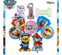 Shein 10/13 piezas Conjunto de globos de Paw Patrol, decoración de globos para fiesta de cumpleaños, decoración de ambiente para Navidad, Halloween, mejor r