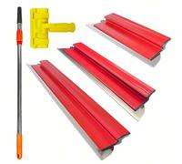 Shein 10/15/24 pulgadas Herramientas de emplastecido de pared pulidas con pintura, llana de alisado de paneles de yeso - Llana de hoja flexible con borde de