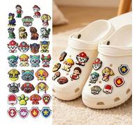 Shein 10/20/31 piezas Encantos de zapatos de Patrulla Canina Ryder Chase Skye, personajes de anime y dibujos animados, para decorar zuecos, accesorios para
