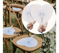 Shein 10/20/Piezas Abanico con forma de corazón personalizado DIY - Crea un recuerdo romántico que es único para tu regalo de boda. Fácil de viajar y compac