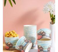 Shein 10/25 piezas Platos de papel, cajas para papas fritas, cajas para palomitas de maíz con temática de Disney Cars, decoraciones de fiesta de cumpleaños