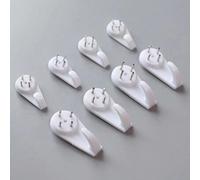 Shein 10/30/50 piezas Ganchos plásticos invisibles, clavos pequeños invisibles, suspensión sin rastro, kit para colgar cuadros, soportes para pared sin daño