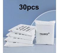 Shein 10/30 piezas Bolsa de mensajero rosa impermeable con texto en inglés, sobres de embalaje impresos de doble cara gruesa de 12 mil, de varios tamaños pa