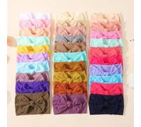 Shein 10/30 piezas Diademas suaves, elásticas y gruesas para bebé, cálidas, transpirables y de soporte para el crecimiento del bebé, en colores aleatorios