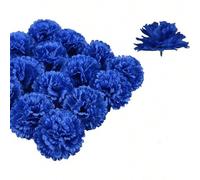 Shein 10/30 piezas Flores artificiales Cabezas de clavel de seda plástica Ramo de novia Decoraciones de seda de otoño para el Día de la Madre Jarrones para
