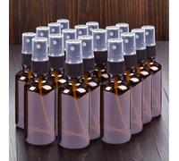 Shein 10 paquetes de botellas de spray ámbar de 100 ml con boquillas de rocÃo fino - Plástico libre de BPA y formaldehÃdo, adecuado para aceites esencia