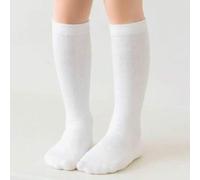 Shein 10 pares/5 pares/1 par de calcetines blancos de unicolor hasta la rodilla, estilo escolar JK para niñas/estudiantes. Regalo perfecto para amigos, adec