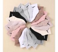 Shein 10 pares de calcetines cortos de goma de colores aleatorios para niños, adecuados para la vida diaria, niños y niñas, promoción de medios, Día de San