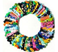 Shein 10 pares de calcetines tipo tripulación para mujer, con patrones de signos de vida de colores, frutas, lichis, sandía, cómodos y versátiles, estilo un