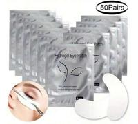 Shein 10 pares de parches de hidrogel hidratantes - Compañero ideal para extensiones de pestañas - Infundidos con humedad, extractos vegetales calmantes, pe