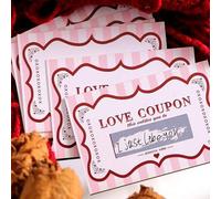 Shein 10 piezas/20 piezas Cupones de amor para rascar, Cupones de amor DIY para el Día de San Valentín, Ideas de citas de pareja para rascar de forma románt