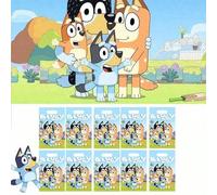 Shein 10 piezas/30 piezas/50 piezas Suministros para fiesta de cumpleaños de Bluey, bolsa de regalo, bolso, regalo de fiesta, atuendo de fiesta, adecuado co