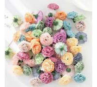 Shein 10 piezas/50 piezas Margarita mini falsa de colores mixtos, clavel de seda, decoración de otoño, relleno de jarrón, adecuado para decoración del hogar