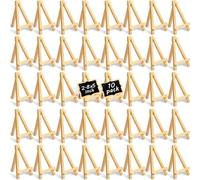 Shein 10 piezas/6 piezas/2 piezas Caballete de madera mini, Caballete de lienzo de arte de madera pequeño, Trípode en forma de A portátil para artistas, man