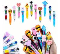 Shein 10 PIEZAS Bolígrafos de 4 colores, recuerdos de fiesta de jardín de infantes, conjunto de regalos divertidos, perfecto para cumpleaños y fiestas infan