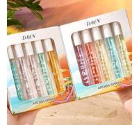 Shein 10 PIEZAS - Caja de regalo de 10 ml de edición limitada de spray de fragancia brasileña en tubo de ensayo, spray de fragancia para damas, aromaterapia