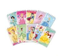 Shein 10 piezas Cuaderno de Princesas Disney, diseño de dibujos animados lindo, bloc de notas, libreta de bolsillo, diario con tema de dibujos animados para