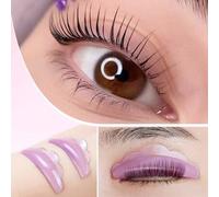 Shein 10 piezas de 5 tamaños de escudos para levantamiento de pestañas, sin pegamento, escudos autoadhesivos para levantamiento de pestañas, rodillos lamina