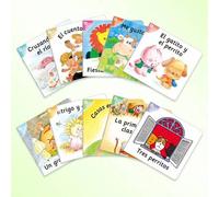 Shein 10 piezas de Clásicos Cuentos Españoles, vívidos e interesantes, adecuados para lectores principiantes para mejorar el vocabulario de los niños, regal