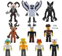 Shein 10 piezas de estilos aleatorios de figuras de 3-3.5 pulgadas del mundo virtual del bosque de 99 noches, 10 estilos de figuras de ciervos nocturnos, me