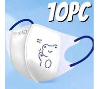 Shein 10 Piezas De Mascarillas Infantiles Con Lindo Patrón De Oso