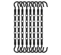 Shein 10 piezas de perchas mágicas creativas de 5 orificios, perchas increíbles que ahorran espacio, estante giratorio para colgar en el armario, solución r