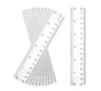Shein 10 piezas de regla transparente de 15 cm, útiles escolares para volver a la escuela, para estudiantes de secundaria y preparatoria, como regalo del Dí