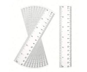 Shein 10 piezas de regla transparente de 15 cm, útiles escolares para volver a la escuela, para estudiantes de secundaria y preparatoria, como regalo del Dí