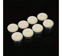 Shein 10 piezas de velas redondas blancas románticas de té, apropiadas para propuestas, confesiones, bodas, jardín, hotel, calentador de té, cumpleaños, fie