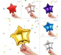 Shein 10 piezas globos de aluminio con forma de pentágono de 10 pulgadas, adecuados para cumpleaños, bodas, aniversarios, decoración del hogar, regreso a la