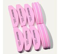 Shein 10 piezas Juego de limas de uñas 100/180 Grit, Suministros para uñas, Herramientas para uñas, Herramientas para arte de uñas, De vuelta a la escuela,