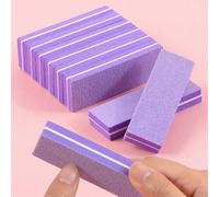 Shein 10 piezas Limas de uñas de 100/180 granos, Suministros para uñas, Herramientas para uñas, Herramientas para arte de uñas, De vuelta a la escuela, Uñas