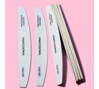 Shein 10 piezas Limas de uñas de 100/180 granos, Suministros para uñas, Herramientas para uñas, Herramientas para arte de uñas, De vuelta a la escuela, Uñas