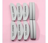 Shein 10 piezas Limas de uñas de 100/180 granos, Suministros para uñas, Herramientas para uñas, Herramientas para arte de uñas, De vuelta a la escuela, Uñas