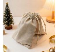 Shein 10 piezas/Lote Bolsas de cordón de algodón y lino en stock, bolsas de regalo pequeñas de tela, bolsas de almacenamiento de algodón, bolsas de lienzo,