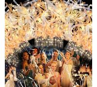 Shein 10 piezas Varitas mágicas LED multicolor de champán, Varitas luminosas para bodas, Accesorios de iluminación de escenario, Decoraciones para concierto