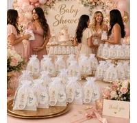 Shein 10 Sets de Regalos de Recuerdo para Baby Shower, Adecuado para Fiesta de Bienvenida del Recién Nacido, Bautizo del Bebé, Luna Llena, 100 Días, 1er Cum