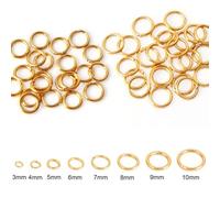 Shein 100-200 Piezas De Anillos De Salto Abiertos De Acero Inoxidable, Conectores De Anillos Divididos Para Hacer Joyas De Bricolaje, Suministros Mayoristas