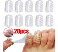 Shein 100/50/20/10 piezas Cubiertas para dedos de zapatos resistentes al desgaste, que alivian el dolor y son transpirables, protectores de dedos impermeabl